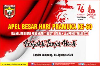 Kwarda Lampung Gelar Apel Besar Secara Virtual! ini Link Zoom Meetingnya